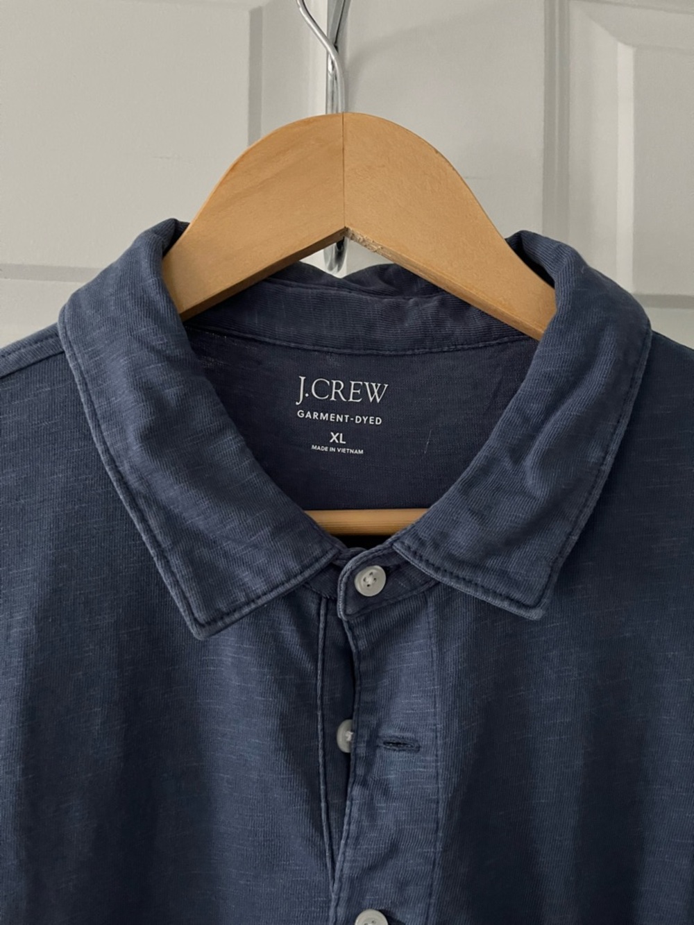 J.Crew Garment-dyed slub cotton pocket polo shirt | Navy | XL | NWOT